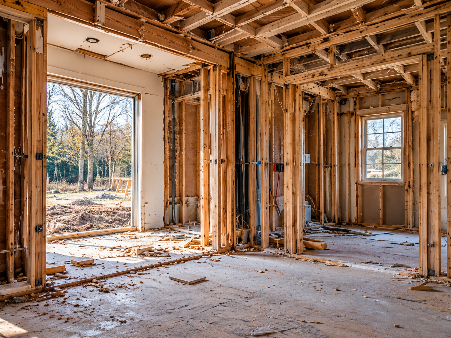 What happens between demolition and the reveal.
